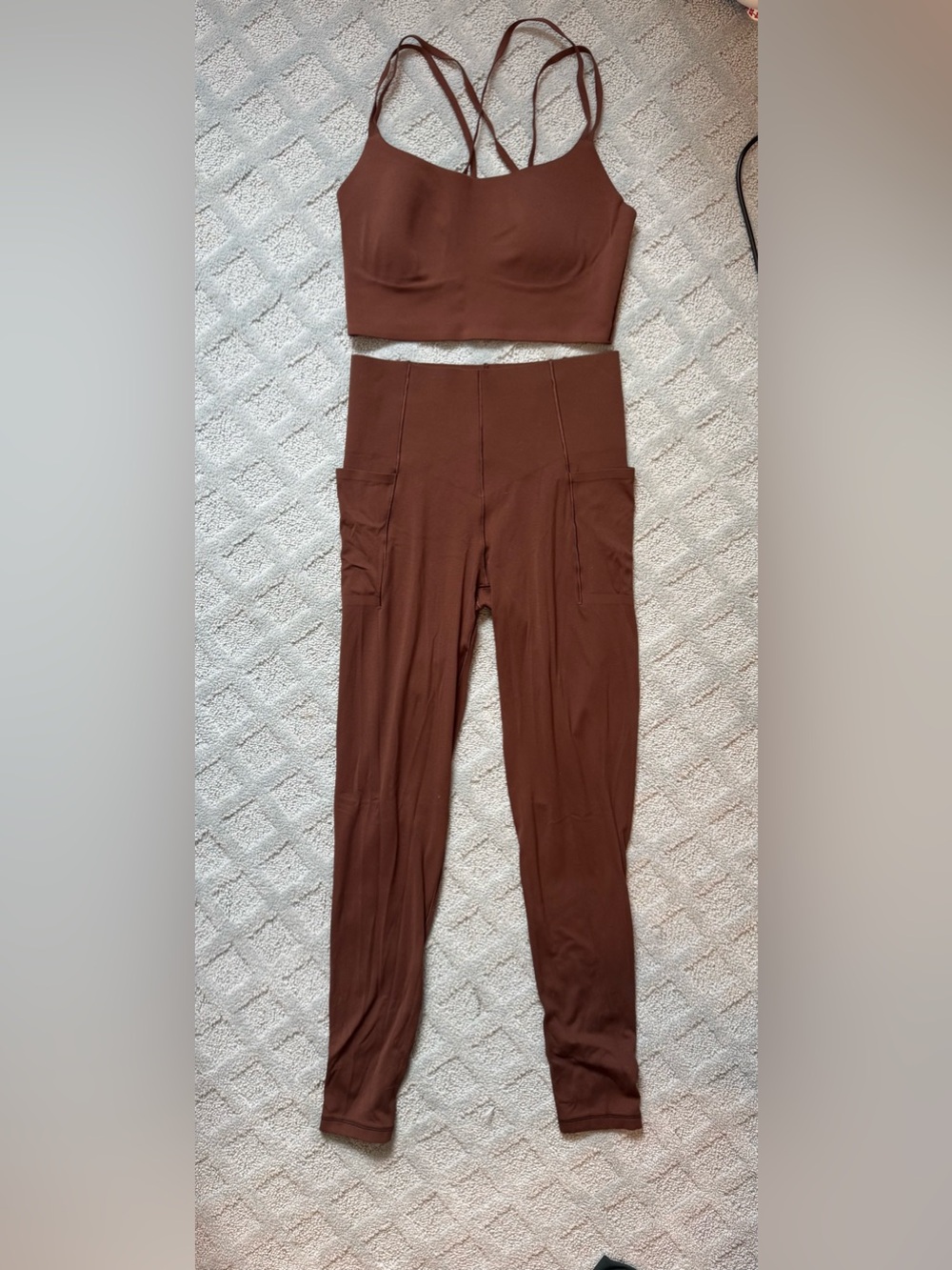 aerie Chocolate Brown High-Waist Leggings with Pockets
